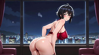 Ada Wong in very seductive POV scenes wearing her iconic red dress doing passionate teasing