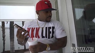 Light-skinned Bbw Whole Lotta Ass - Blowjob and hardcore outdoors