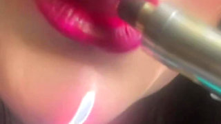 Smoking Hot Pink Seductive Lips & Slow Motion Vapor Bliss