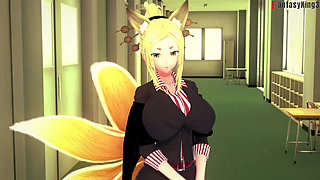 Xenovia Quarta gets caught sucking dick - HS DXD NTR Madness 13