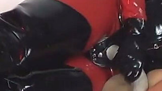 Mistress Sophia in Red Latex Uses You
