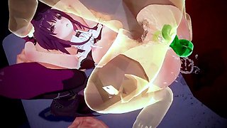 Awesome hentai anal sex with stunning excited nurse