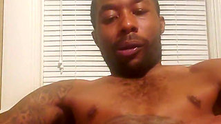 BBC stroking hard dick
