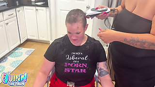 Shaving Quinn’s Head