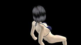 Animated 3D Porn - Very Beautiful Girl Masturbating with Banana Till Orgasm