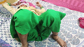 Maid was cleaning her boss room just then Tear her salwar on Bed for Pussy appeared through salwar Boss Fucked Hard