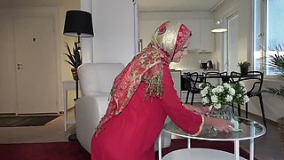 Hijab Stepsister Blowjob and Fuck by Muslim Stepbrother - Amateur Homemade POV