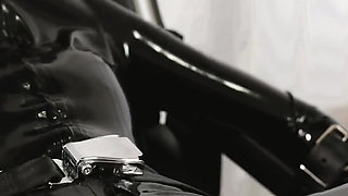 Tease and denial on gynchair in the Clinic with fucking machine