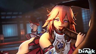 Hu Tao Genshin Impact Compilation Hilichurl Edition Ayaka Jean Shogun Raiden Amber