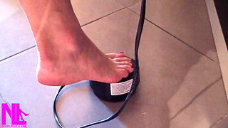 Me Sewing Barefoot on My Sewing Machine