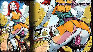 Car Toon In Sally Fucked Mercilessly, Pussy Dripping Cum