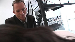 Hot brunette maid with stunning ass banged by her boss