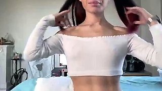 Sexy teen ebony solo toy masturbation