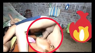 Desi Indian Wife Kaliya Gets Her Mouth Filled By Husband's Big Cock - Ass Licking & Face Fetish Village Sex