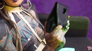 Two Hot Girls in Latex and High Heels Using Big Metal Toy Together, Atp, Anal Gapes, Lesbian