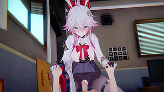 Honaki Star Rail - Ahas Cruel Joke Evanescia Broken POV Sandwich DP Tied up 4k60fps