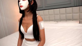 Masked girl, this is not ai, ai doll