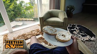 ItsPOV - Footjob fuck babe Anya Skye covered in hot jizz
