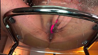 Bondage fetish solo toying hussy