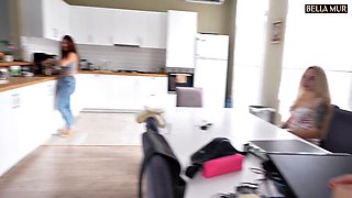 Big-Tits Babes Risk Cuckold with Cowgirl Rides
