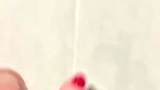 Stepmom Takes a Bath in Stockings and Sexy Lingerie, Wet Big Ass