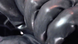 Compilation of ASMR videos: latex rubber and medical gloves (Arya Grander)