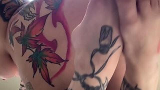 Smooth ass Latin woman anal masturbating in chatroom