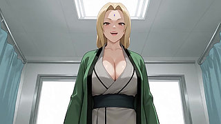 Tsunade Helps Sasuke Heal with a Footjob, Vaginal and Anal! Naruto Uncensored Hentai