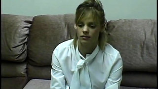 Young applicant gets fucked by her boss for a job
