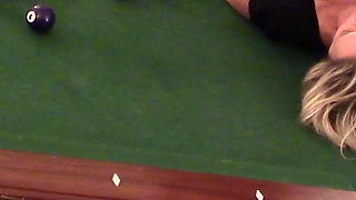 Mature Wife Big Boobs with High Heels Fucked on Pool Table to Orgasm