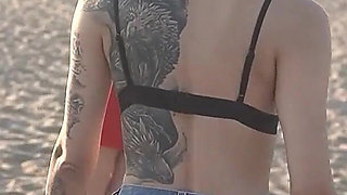 Join the Girls for a Sizzling Game of Strip Volleyball