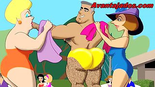 Big Dick Gay Club Threesome - Rough Anal Sex with Teen Boys