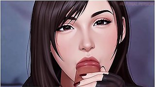 Ai-generated, Tifa Animation, Oral Sex, Vaginal Sex, Passionate Lovemaking, An Artistic Animation Of Sexual Love.episode Two - Car Toon