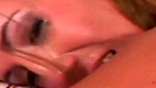 Big titted brunette babe gets pounded hard