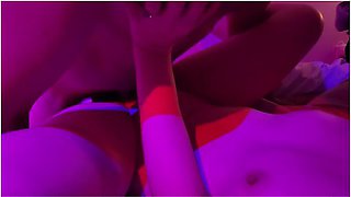 Mmf Where Bi Couple Enjoy Their Guests Big Cock Together Before Wifey Gets A Big Load