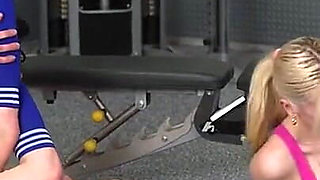 Pervy Stepdads Work Out Their Dicks by Stretching Their Hot Stepdaughters in the Gym