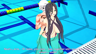 The Teacher Is Waiting for Me at the Pool so I Can Fuck Her - Shinmai Maou Ntr Testament 5