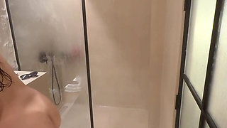 Juicy Latina Strips Tiny Bikini off in the Shower