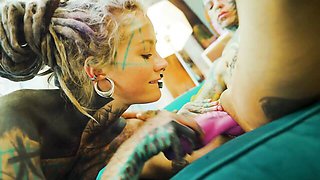 Anuskatzz and Lily Lu's dildo action by Dirty Dreaz