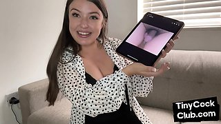 Bigtitted whore commentig small dicks pic