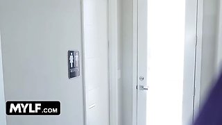 Mylf - chesty kinky mummies Dana Dearmond and Ariella Ferrera dominate and semen the new office guy