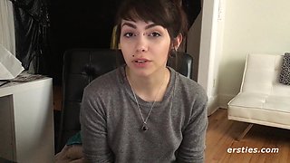 Ersties - Rebellious Sloan Satisfies Her Hairy Pussy