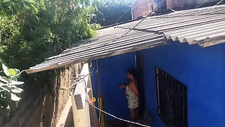 Chubby Latina has rough sex with her old neighbor, begging him to fill her with semen!!! while they're alone at home!!!