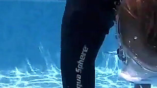 Underwater Blowjob Challenge - Gagging on My Sinking Dildo