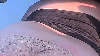 Car Play, She Sitting Backwards in Front Seat, Spankings