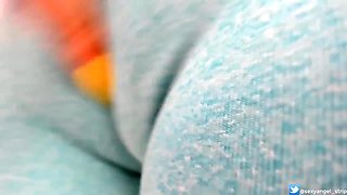 Uber-sexy Sweet Cameltoe Nubile in Taut Lycras! Astounding Booty in Leggins Climax (Emanuelly Raquel)