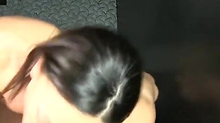 Cassie Del Isla swallows massive loads in gloryhole POV