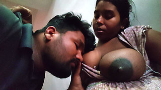 Bhabhi calls her boyfriend home and gets her big boobs sucked by her boyfriend and sucks his penis.