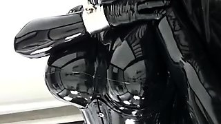 Mistress Danica latex solo masturbation