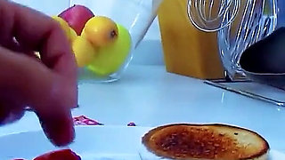 Thai skinny teen Sharon fucked by step dad in the kitchen